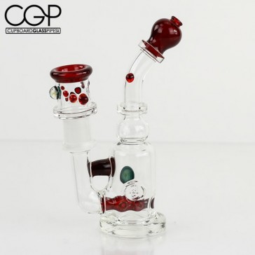 Maestro Glass - Micro Inline Red Elvis Concentrate Rig 18mm