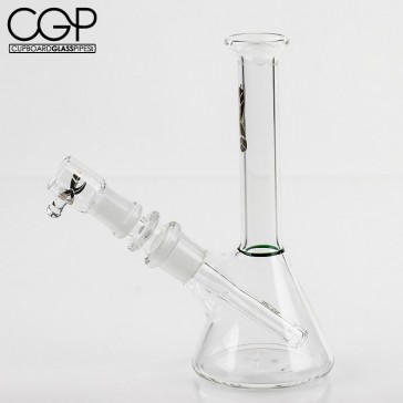Darby Holm - Mini Beaker Dark Green Accent Concentrate Rig 14mm