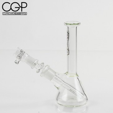 Darby Holm - Mini Beaker Slyme Green Accent Concentrate Rig 14mm