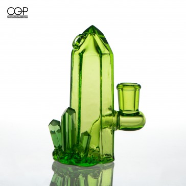 Digger Glass - "Lil Cutie" Concentrate Rig, Emerald Green (10mm)