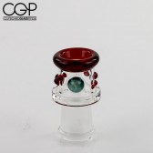 Maestro Glass - Dome Red Accents 18mm