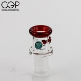 Maestro Glass - Dome Red Accents 14mm
