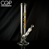 EHLE Glass - 500ml Straight Tube, Psychedelic Logo