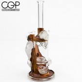 Envy Glass - Electroformed Concentrate Rig with Quartz Crystals and Twisted Perc