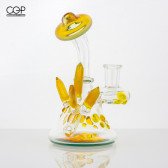 Katie Lancaster - Northern Waters Glass - Crystal Cluster Mini Tube Concentrate Rig 10mm