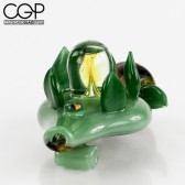 Lay-Z Glass - Fully worked Chillum Pendant with Opal Encasement