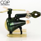 Matt Donofrio Glass - Helicopter Lineworked Green Copter Concentrate Rig