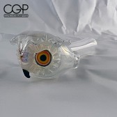 Four Winds Flameworks Green Owl Handpipe